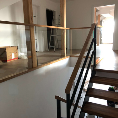 Nowoczesne schody drewniane Lubin